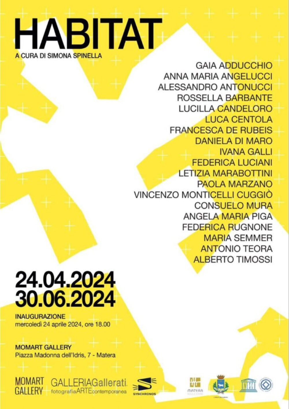 HABITAT A cura di Simona Spinella Dal 24 aprile al 30 giugno 2024 Momart Gallery, Matera.